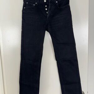 Zara Fitted Dark Jeans